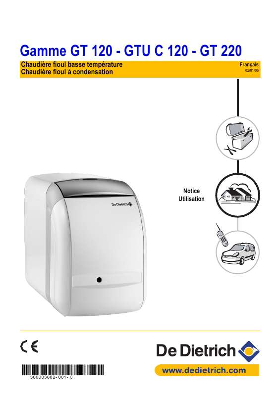 Notice DE DIETRICH GT 120 Trouver une solution à un problème DE — free download